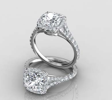 Split shank halo engagement rings canada