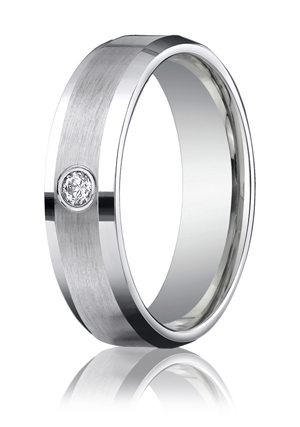 Benchmark Rings on 14k White Gold Mens Wedding Rings Wedding Bands