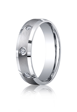 Benchmark Rings on 14k White Gold Mens Wedding Rings Wedding Bands