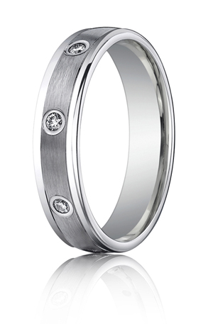 Benchmark Rings on 14k White Gold Mens Wedding Rings Wedding Bands