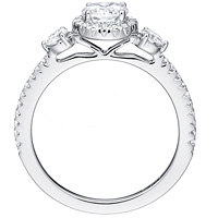 Zora diamond ring with diam...