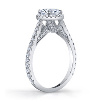 Sarah Diamond Halo Ring (.6...