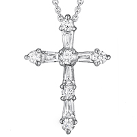 Diamond Cross Pendant (.75 ctw.)