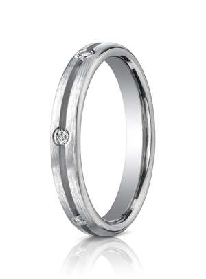 14k White Gold Mens Wedding Rings