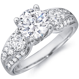 Lourdes-round-cut-diamond-ring-with-diamond-accents-and-diamond-band-by ...