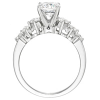 Flora Diamond Ring with Side Stones (.48 ctw.)