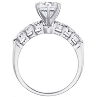 Courtney Diamond Ring with Diamond Studded Band by Eternity (.53 ctw.)