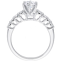 Camille round-cut diamond Engagement Ring with Matching Band by Eternity (1.08 ctw.)