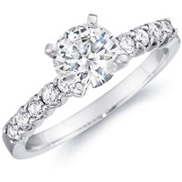 Leona Diamond Prong Set Engagement Ring (.30 ctw.)