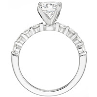 Karine Diamond Ring with Spaced Diamond Band by Eternity (.48 ctw)