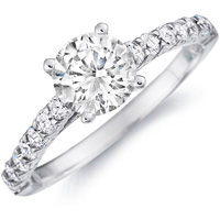 Valerie Diamond Studded Engagement Ring by Eternity (.31 ctw.)