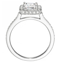 Monique Princess-Cut Diamond with Diamond Frame and Band by Eternity (.43 ctw.)