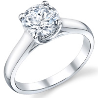 Cathedral Solitaire Ring