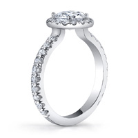 Patience Pave Halo Engagement Ring (.61 ctw.)