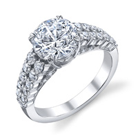 Prong Set Diamond Ring With Open Gallery (.58 ctw.)